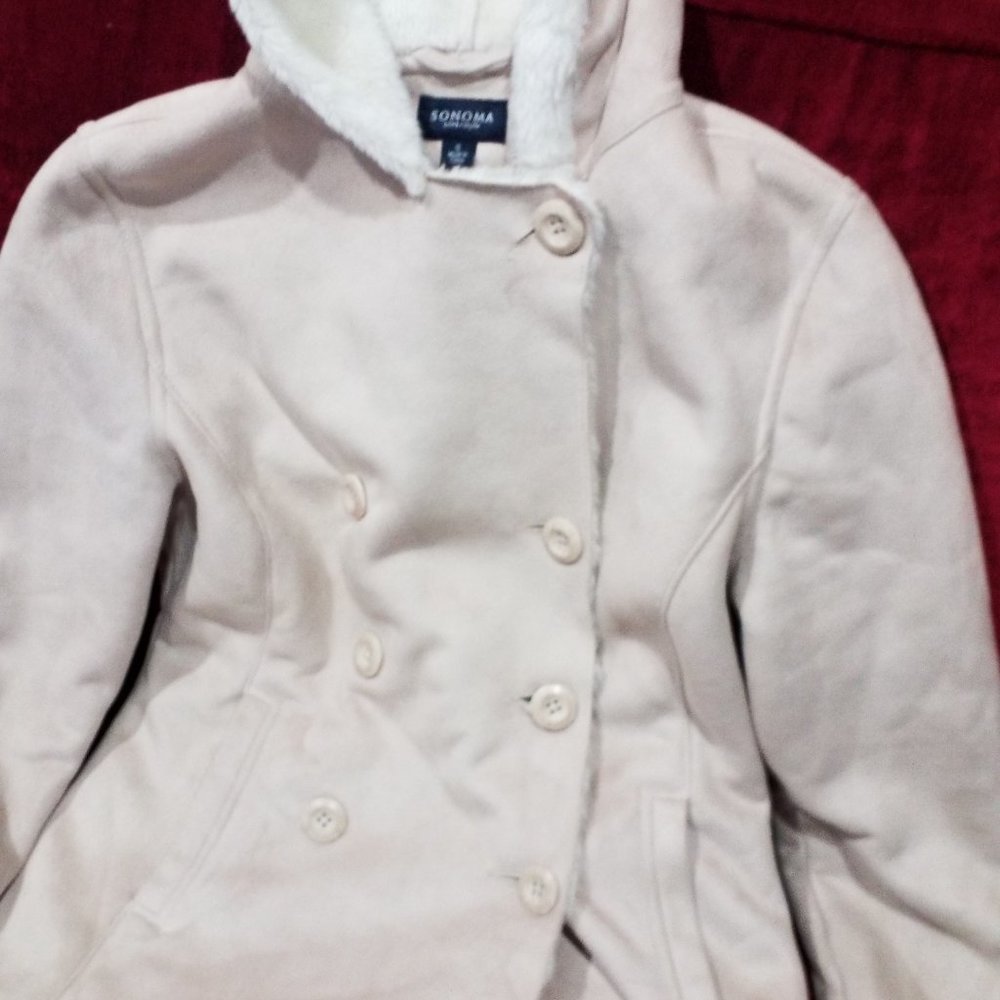 Sonoma Jacket Hooded Cream Colour Women Size S